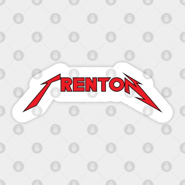 Trenton - Typography Art Sticker by Nebula Station